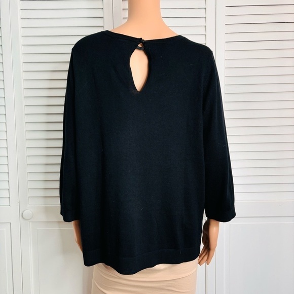 LANE BRYANT Black Embellished Sweater Size 18/20 - Picture 7 of 7